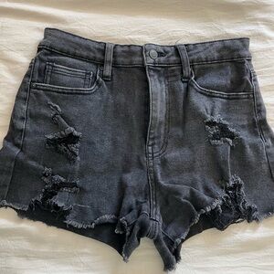 No Boundaries Black Denim Shorts